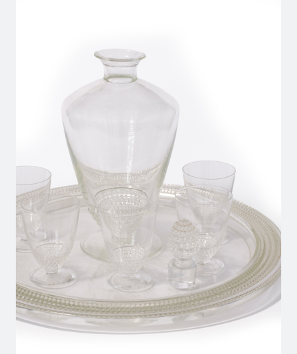 Rene Lalique decanter and glasses